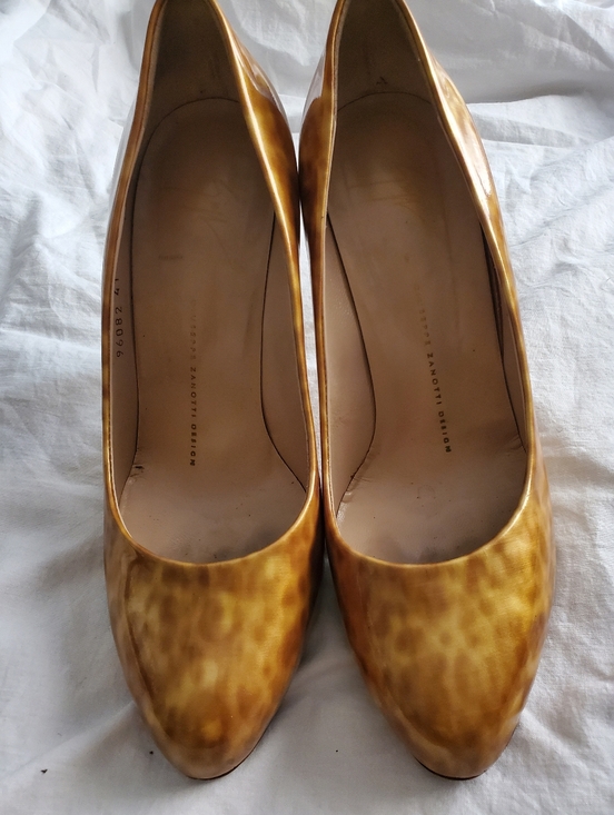Giuseppe Zanotti Shoes - Giuseppe Zanotti Tan/beige Patent Heels Size 41/10